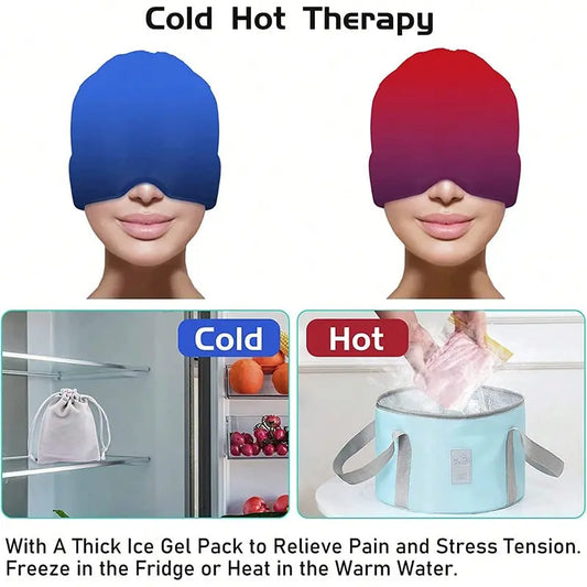 360° Cold Therapy Migraine & Stress Relief Cap Solveify