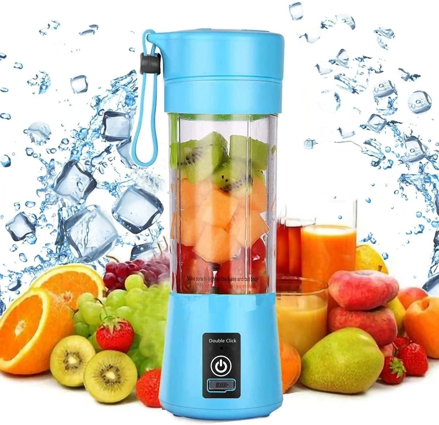Mini Juicer Portable Blender Fruit Smoothie Milkshake Electric Juicer USB Rechargeable Juice Cup Food Processor Kitchen Supplies Solveify