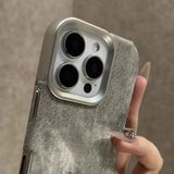 Retro Vintage Cowboy Fabric Case for iPhone 17 Air 16 15 14 13 12 Pro Max 11 Plus Luxury Jeans Soft Bumper Armor Phone Cover Solveify