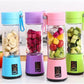 Mini Juicer Portable Blender Fruit Smoothie Milkshake Electric Juicer USB Rechargeable Juice Cup Food Processor Kitchen Supplies Solveify